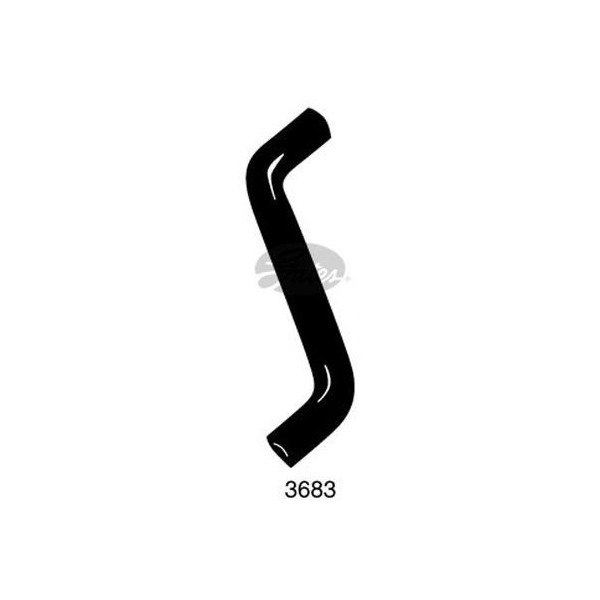 CURVED RADIATOR HOSE 390MMX34 image