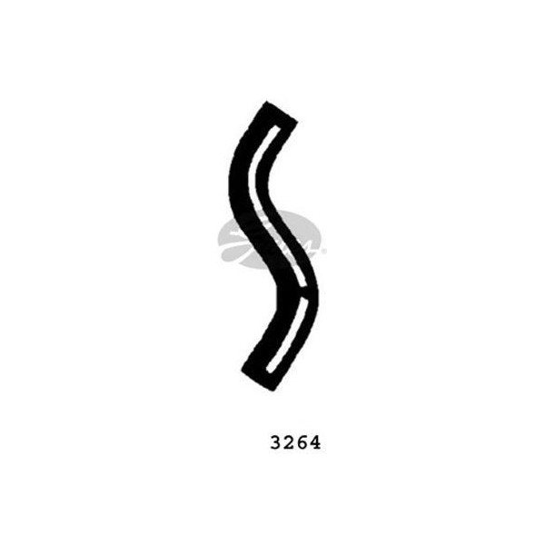 CURVED RADIATOR HOSE 270MMX33 image