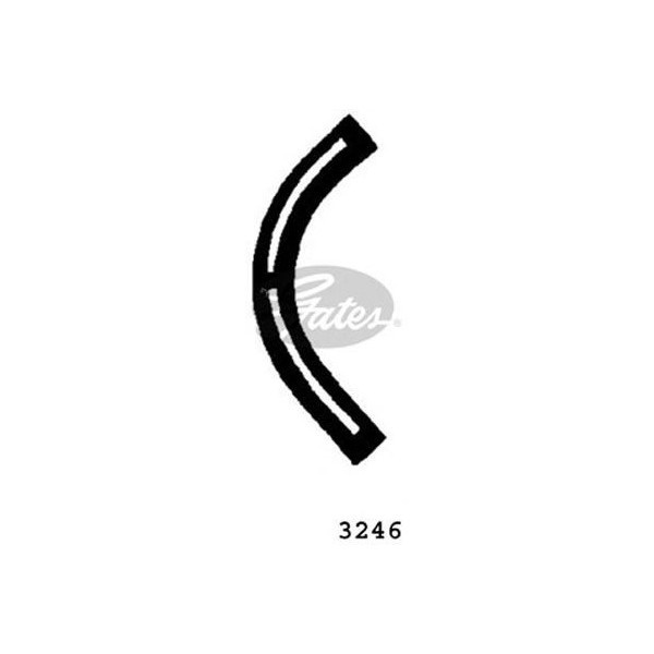 CURVED RADIATOR HOSE 205MMX22 image