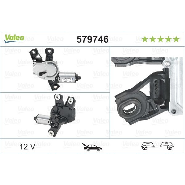 WIPER MOTOR REAR VW TIGUAN (5N_) (2007>) image