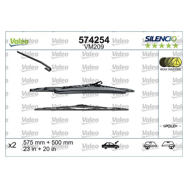 VM209 Silencio Wiper Perf LHD RHD VM209 Kit image