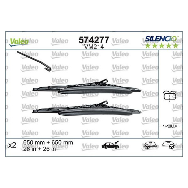 VM214 Silencio Wiper Perf LHD RHD VM214 Kit image