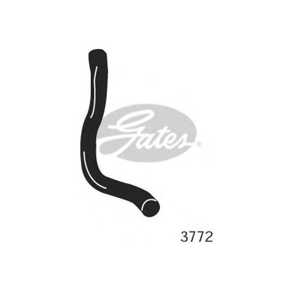 CURVED RADIATOR HOSE 360MMX33 image