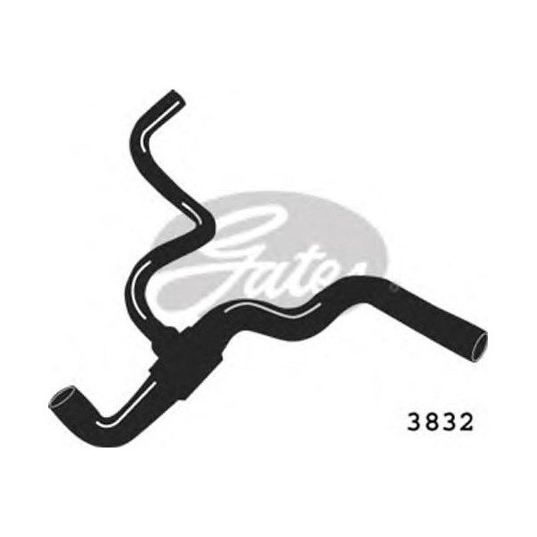 CURVED RADIATOR HOSE 460MMX29 image