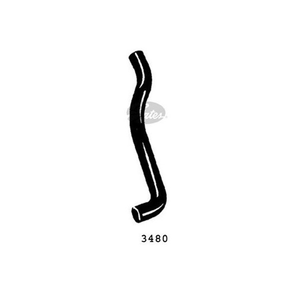 CURVED RADIATOR HOSE 435MMX38 image