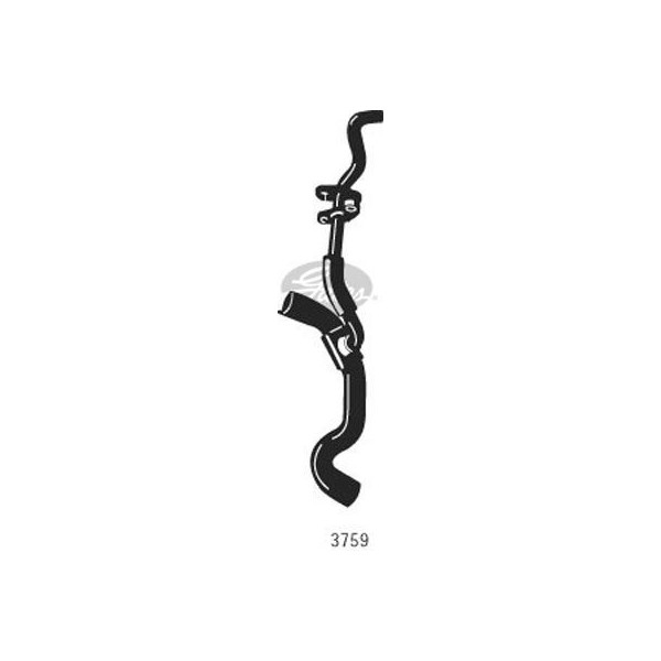 CURVED RADIATOR HOSE 360MMX34 image