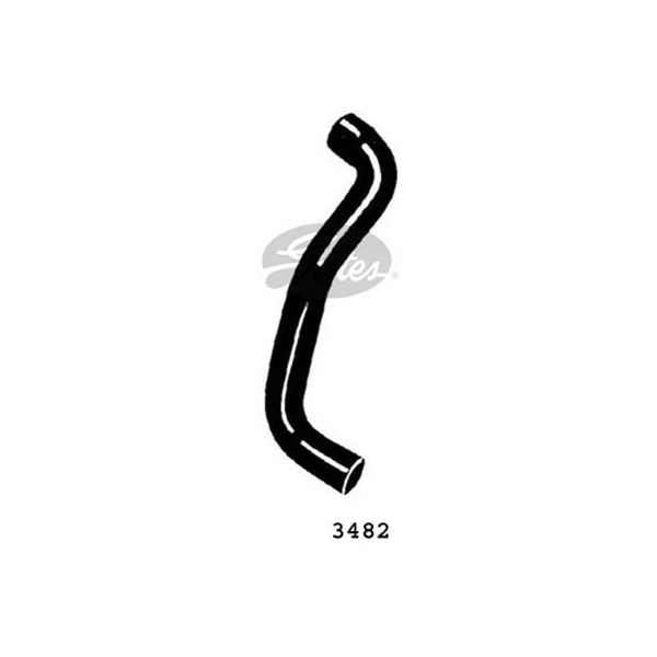 CURVED RADIATOR HOSE 405MMX37 image