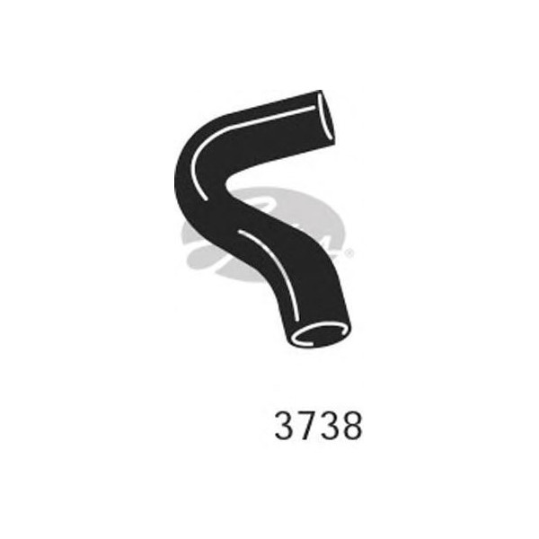 CURVED RADIATOR HOSE 170MMX33 image