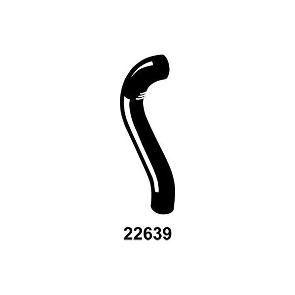 CURVED RADIATOR HOSE 280MMX39 image