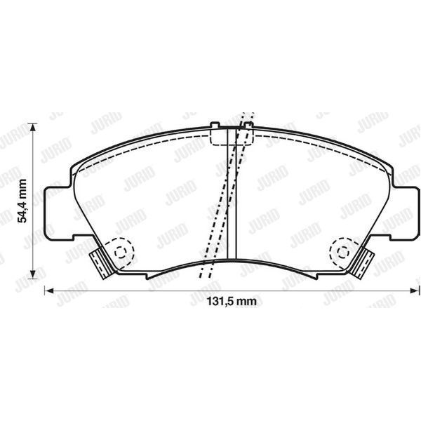 JURID BRAKE PAD image