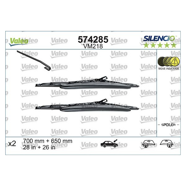 VM218 Silencio Wiper Perf LHD RHD VM218 Kit image