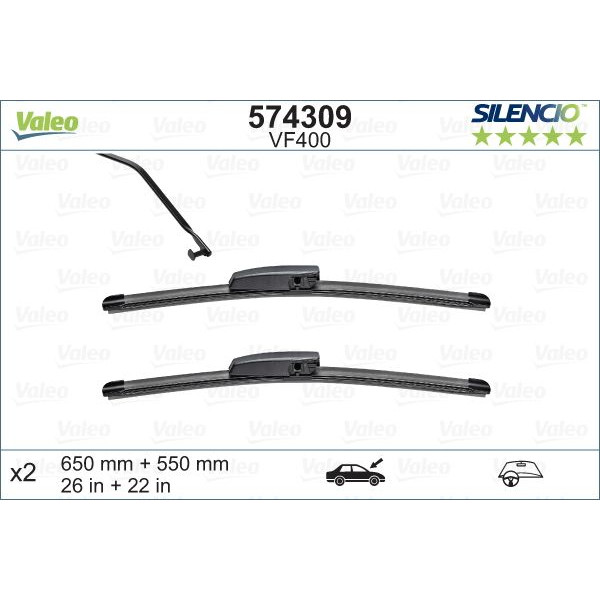 VF400 Silencio Wiper FB OE LHD VF400 Kit image