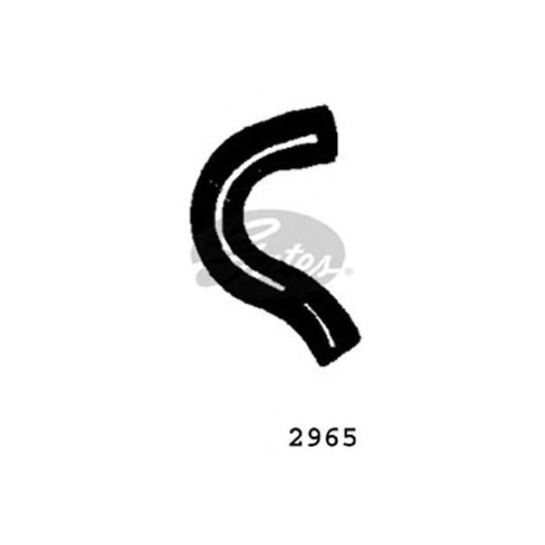 CURVED RADIATOR HOSE 165MMX32 image