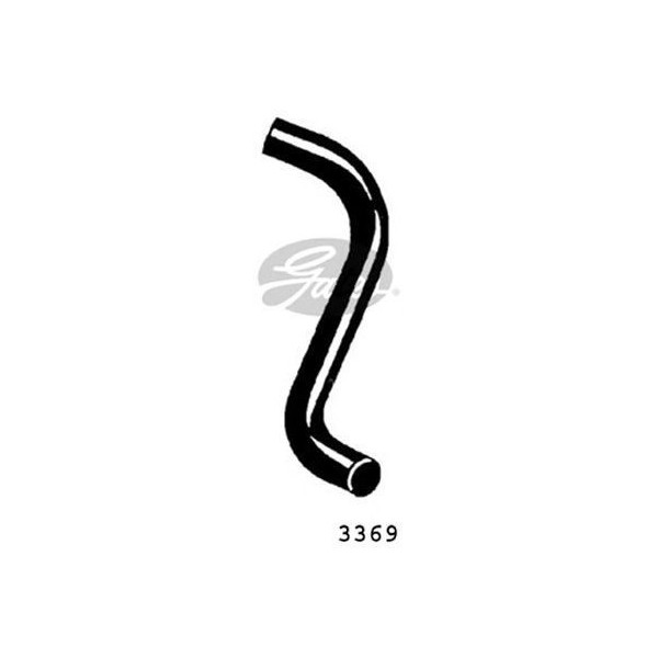 CURVED RADIATOR HOSE 390MMX34 image