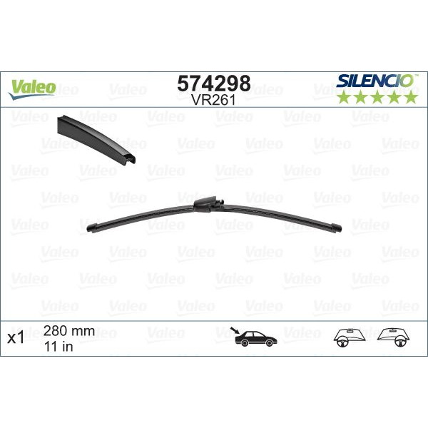 VR261 Silencio Wiper Rear LHD RHD x1 image