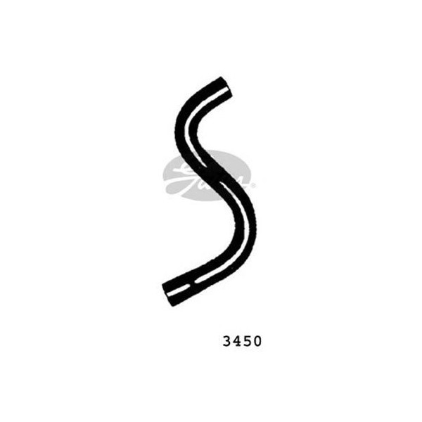 CURVED RADIATOR HOSE 365MMX32 image