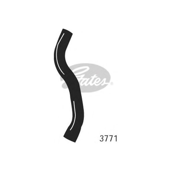 CURVED RADIATOR HOSE 400MMX33 image