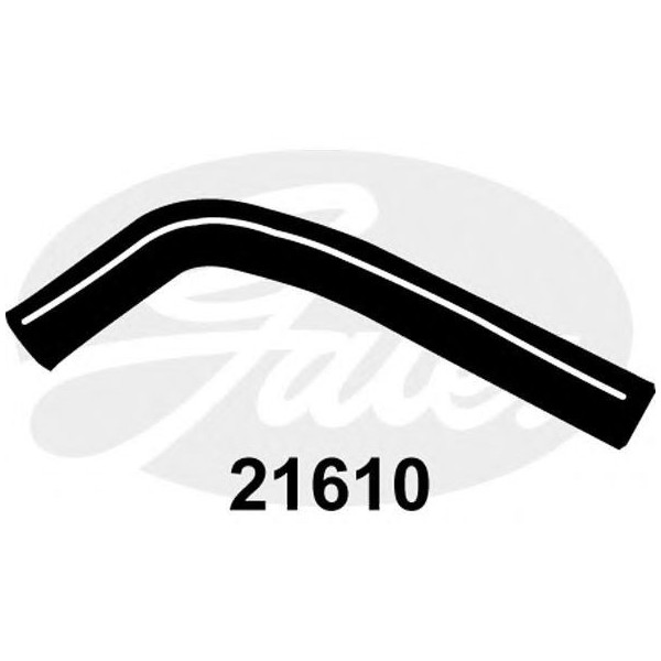 CURVED RADIATOR HOSE 360MMX33 image