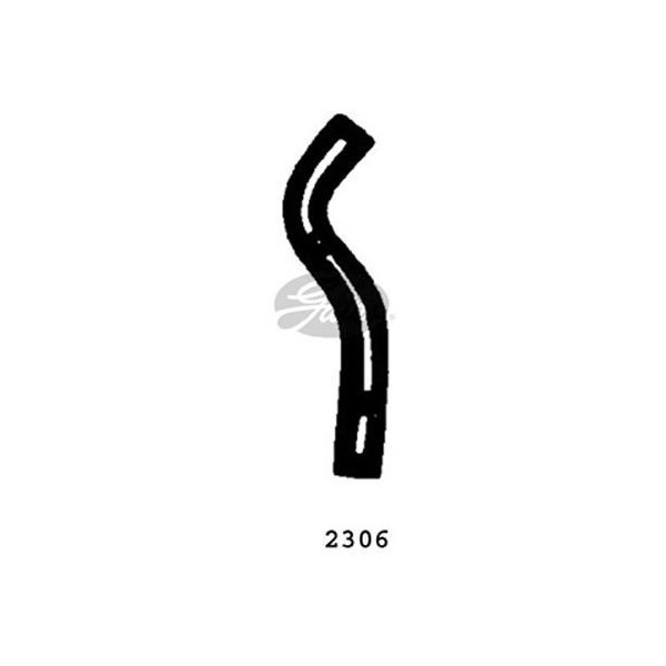 CURVED RADIATOR HOSE 250MMX25 image