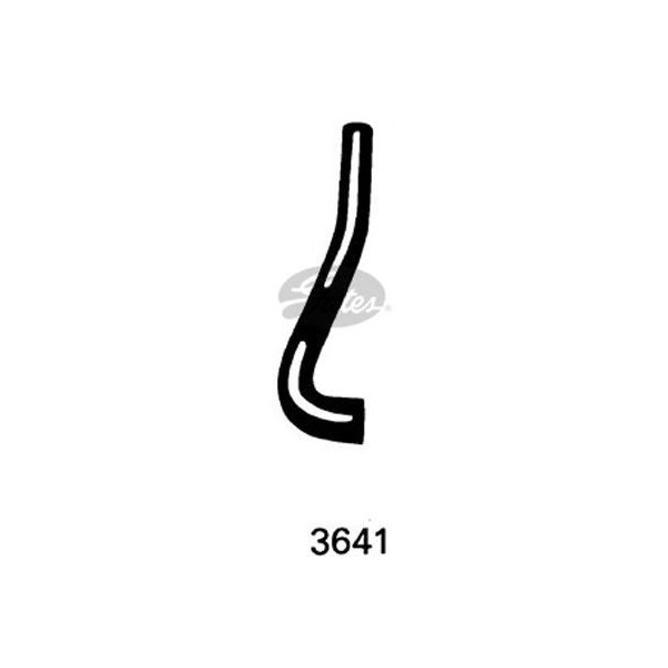 CURVED RADIATOR HOSE 230MMX16 image