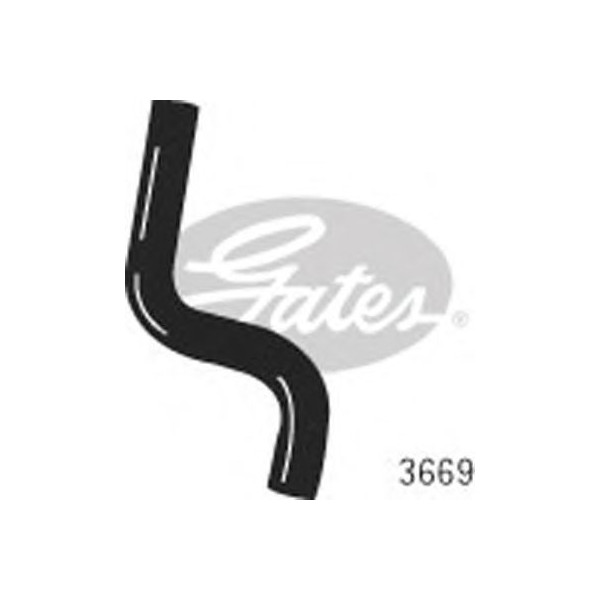 CURVED RADIATOR HOSE 365MMX34 image