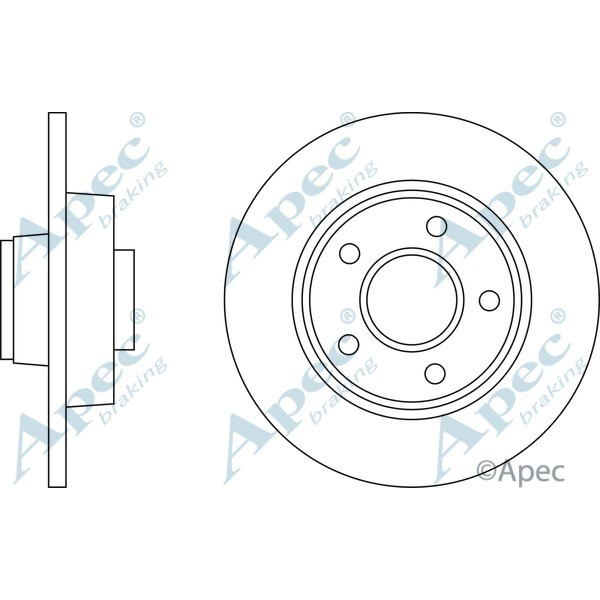 Apec Brake Disc Single image