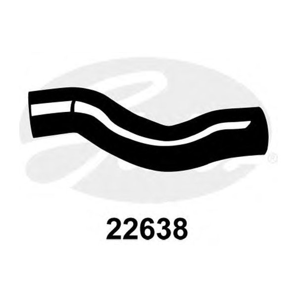 CURVED RADIATOR HOSE 250MMX38 image