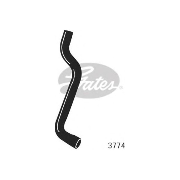 CURVED RADIATOR HOSE 465MMX29 image