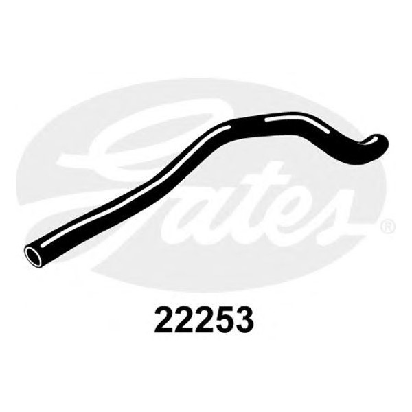 CURVED RADIATOR HOSE 640MMX30 image