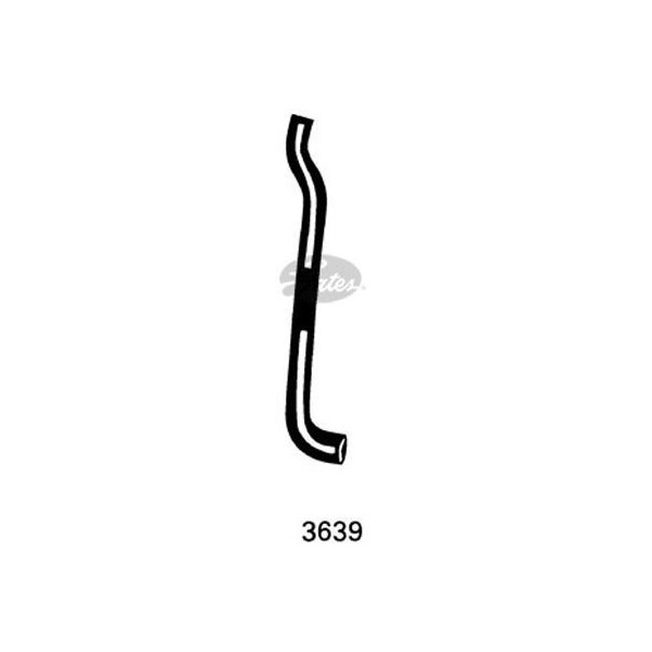 CURVED RADIATOR HOSE 345MMX16 image