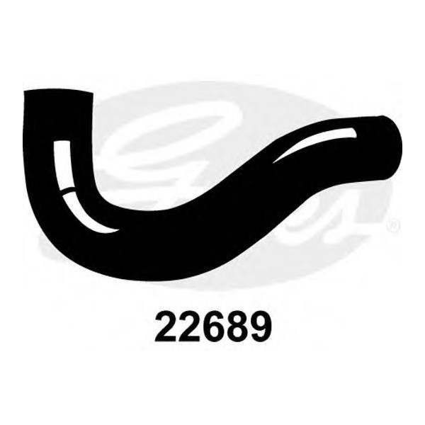 CURVED RADIATOR HOSE 230MMX33 image