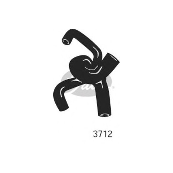 CURVED RADIATOR HOSE 180MMX30 image