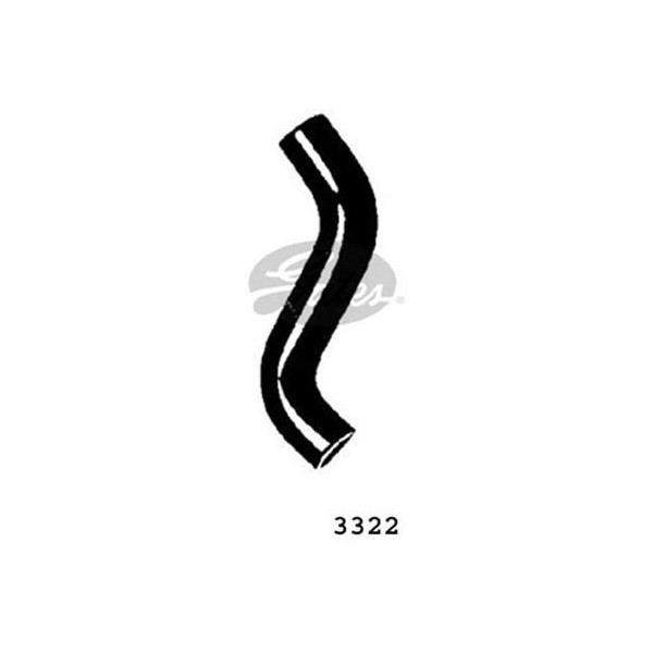 CURVED RADIATOR HOSE 250MMX33 image