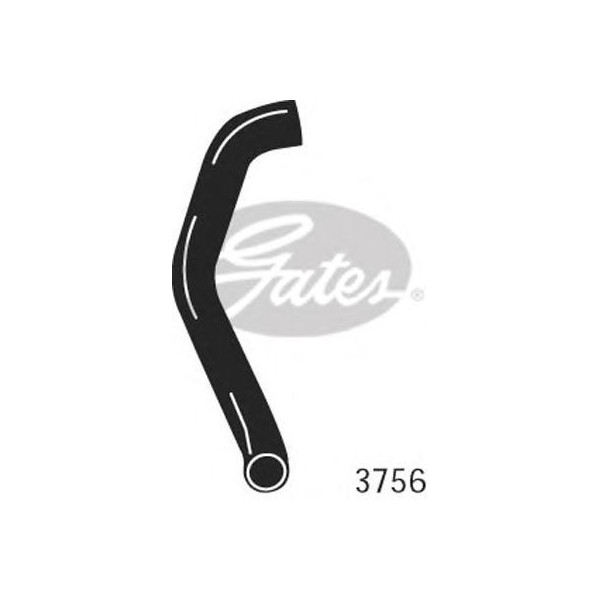 CURVED RADIATOR HOSE 345MMX33 image