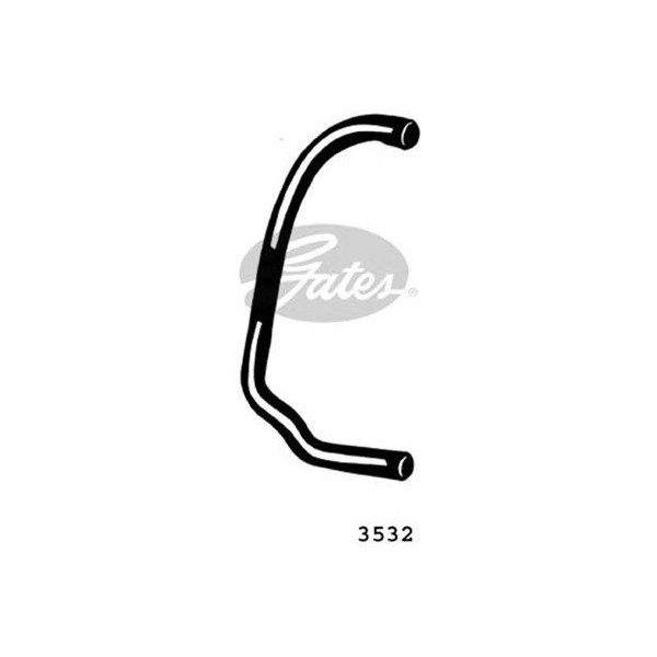 CURVED RADIATOR HOSE 500MMX31 image