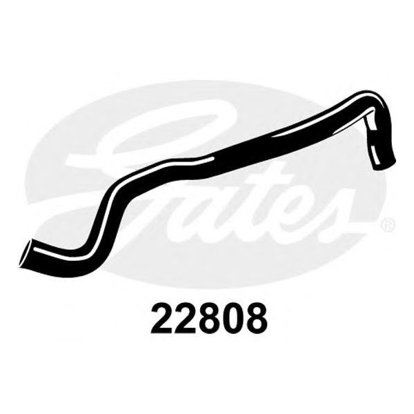 CURVED RADIATOR HOSE 600MMX30 image