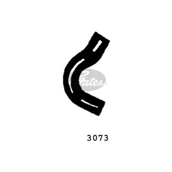 CURVED RADIATOR HOSE 155MMX25 image