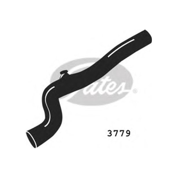 CURVED RADIATOR HOSE 430MMX33 image