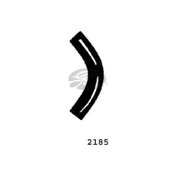 CURVED RADIATOR HOSE 155MMX25 image