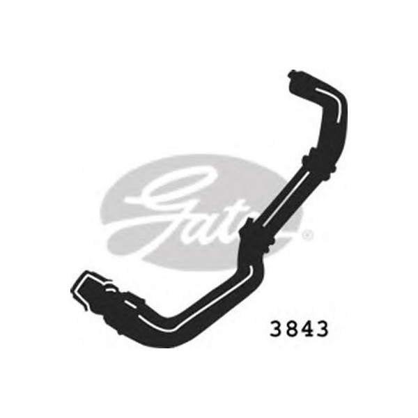 CURVED RADIATOR HOSE 530MMX32 image