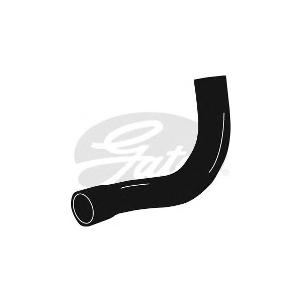 CURVED RADIATOR HOSE 255MMX38 image