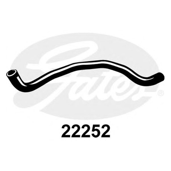 CURVED RADIATOR HOSE 620MMX30 image