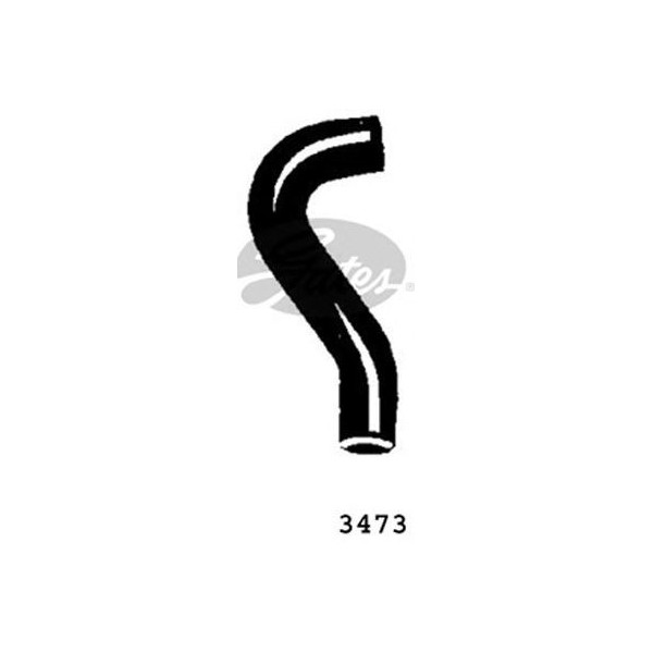 CURVED RADIATOR HOSE 210MMX32 image