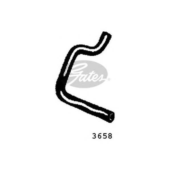 CURVED RADIATOR HOSE 250MMX18 image